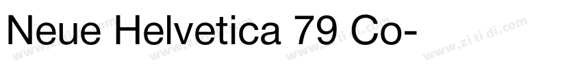 Neue Helvetica 79 Co字体转换